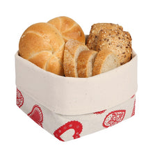 Laden Sie das Bild in den Galerie-Viewer, Brotkorb aus Halbleinen, Motiv "Herzen"