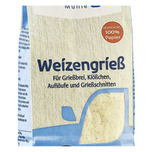 Laden Sie das Bild in den Galerie-Viewer, Bio-Weizengrieß (demeter), 500 g