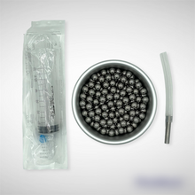 Laden Sie das Bild in den Galerie-Viewer, Schwadenbox Set mit Edelstahlkugeln, mit/ohne Spritze (Dampferzeuger, Ofenbedampfer)