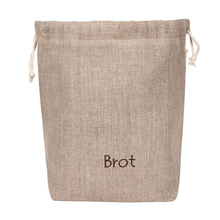 Laden Sie das Bild in den Galerie-Viewer, Brotkorb und Brottasche aus Leinen, Motiv "Natur" - 25.stunden.BROT