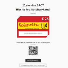 Laden Sie das Bild in den Galerie-Viewer, Gutschein: Kochatelier St. Gabriel Geschenkgutschein
